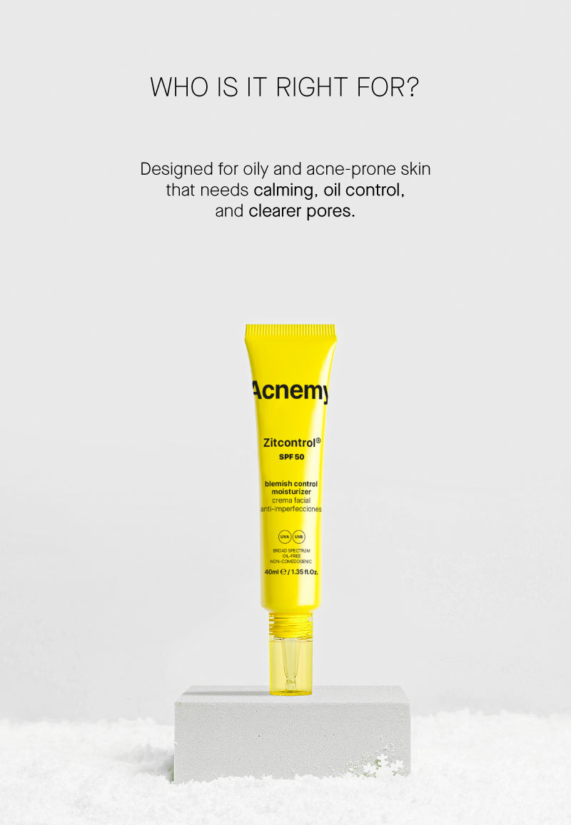 Zitcontrol SPF50® | SPF50 Daily Blemish Treatment | Acnemy