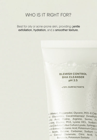 Blemish Control BHA Cleanser PH 3.5