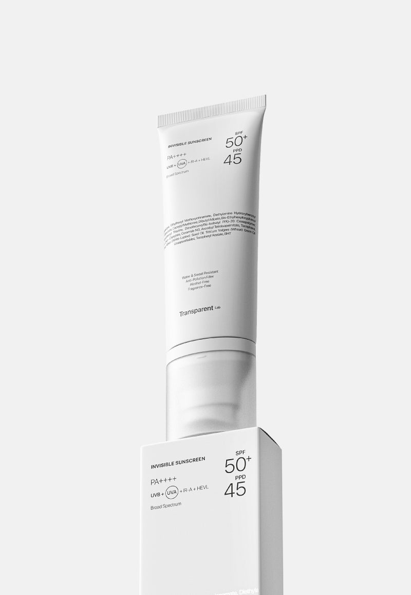 Transparent Sunblock Invisible Sunscreen SPF50+ I Transparent Lab – NICHE BEAUTY LAB
