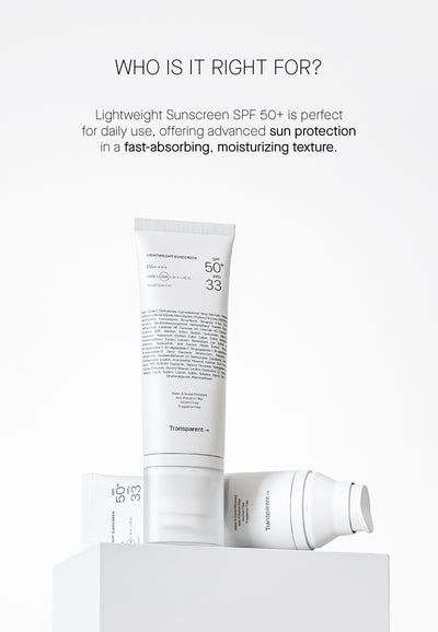 Lightweight Sunscreen SPF50+